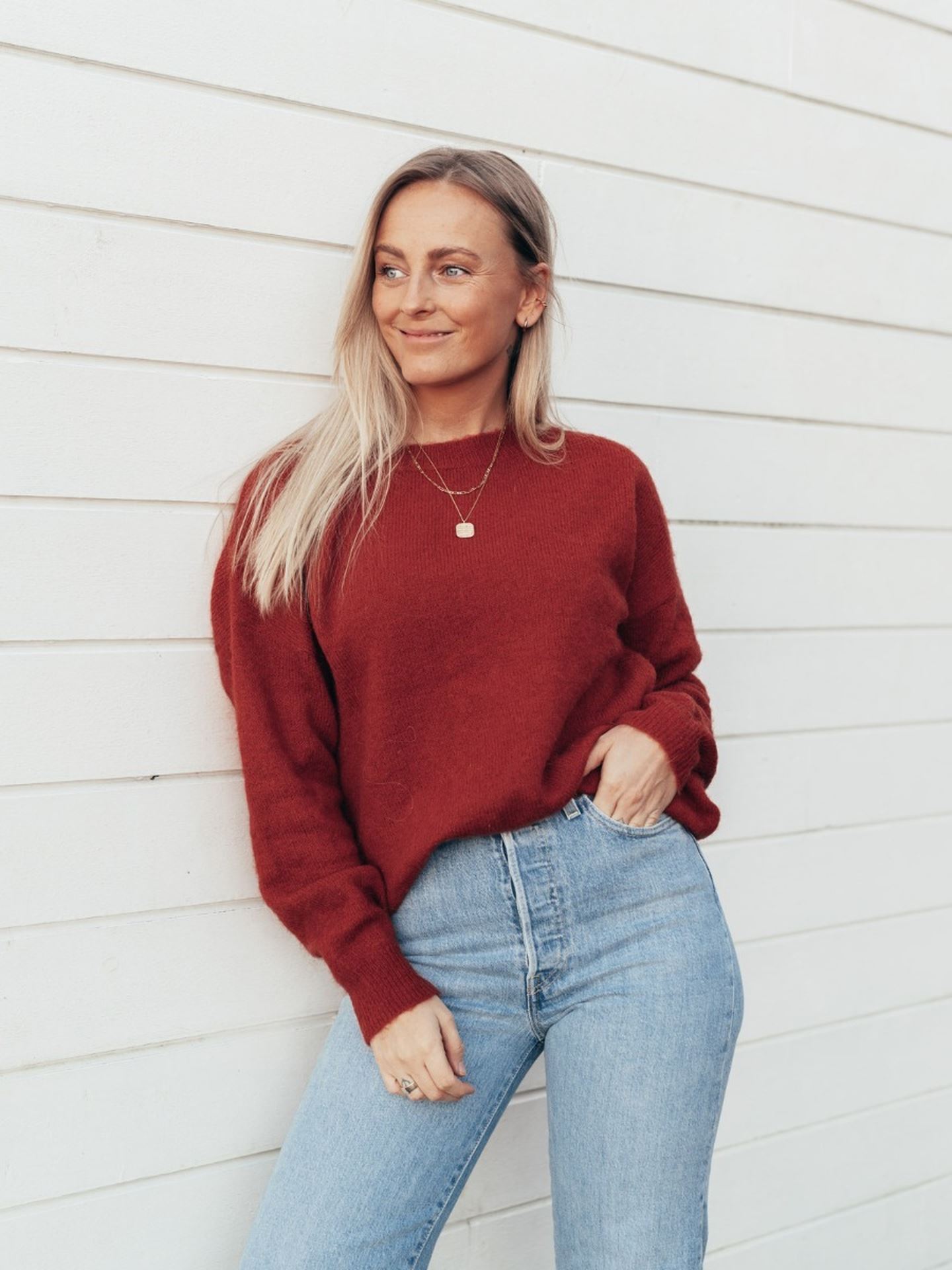 Femme Mohair O-Neck Pullover
