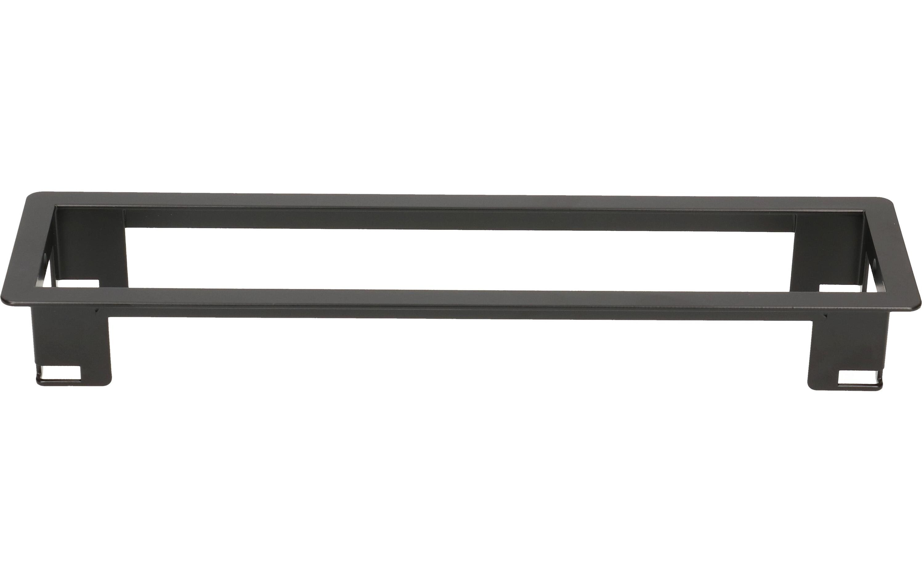 Einbaurahmen POWER FRAME mittel, Schwarz4-facher Steckdosen Einbaurahmen