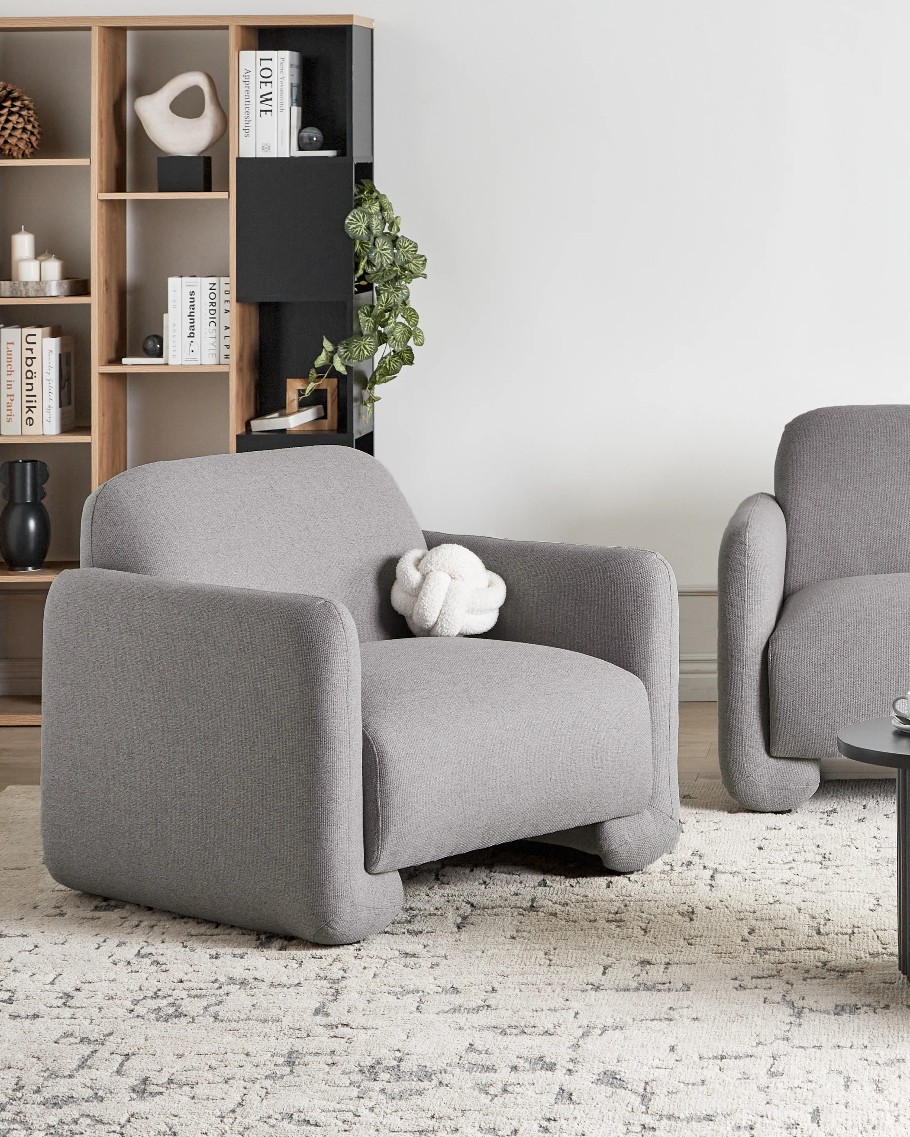 Fauteuil SALAND Stof Grijs