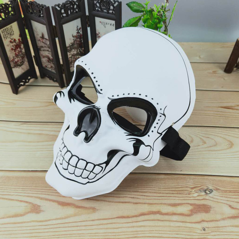 Grusel Maske Fasnachts Halbmaske Kostüm Zubehör Motto Party Accessoire Halloween Foto Requisite - Totenkopf