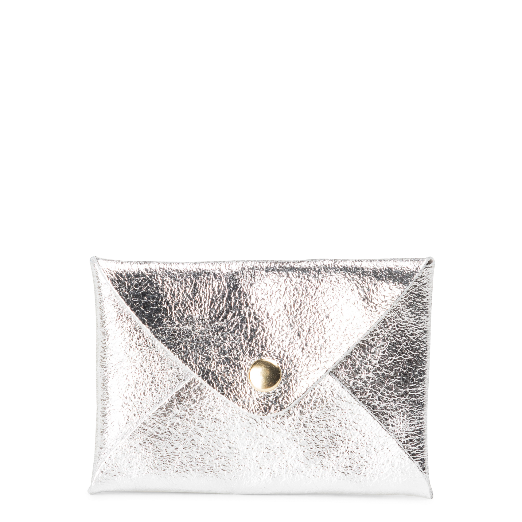 Porte-cartes en cuir de vachette | Argent