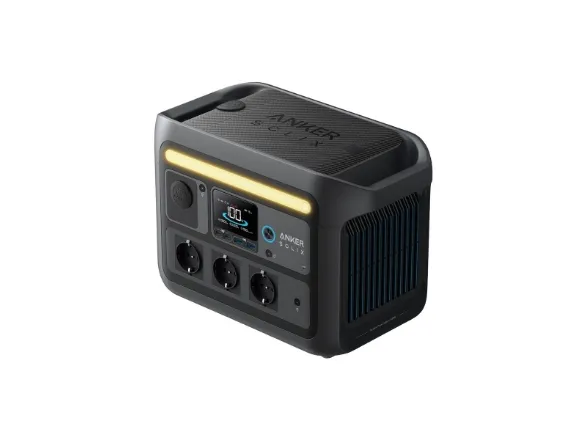 Anker SOLIX C800X - Transportabel strømstation - AC 220-240 V - 1600 Watt - 1-faset - litiumjernfosfat - 768 Wh - Wi-Fi, Bluetooth - output-stikforbindelser: 8