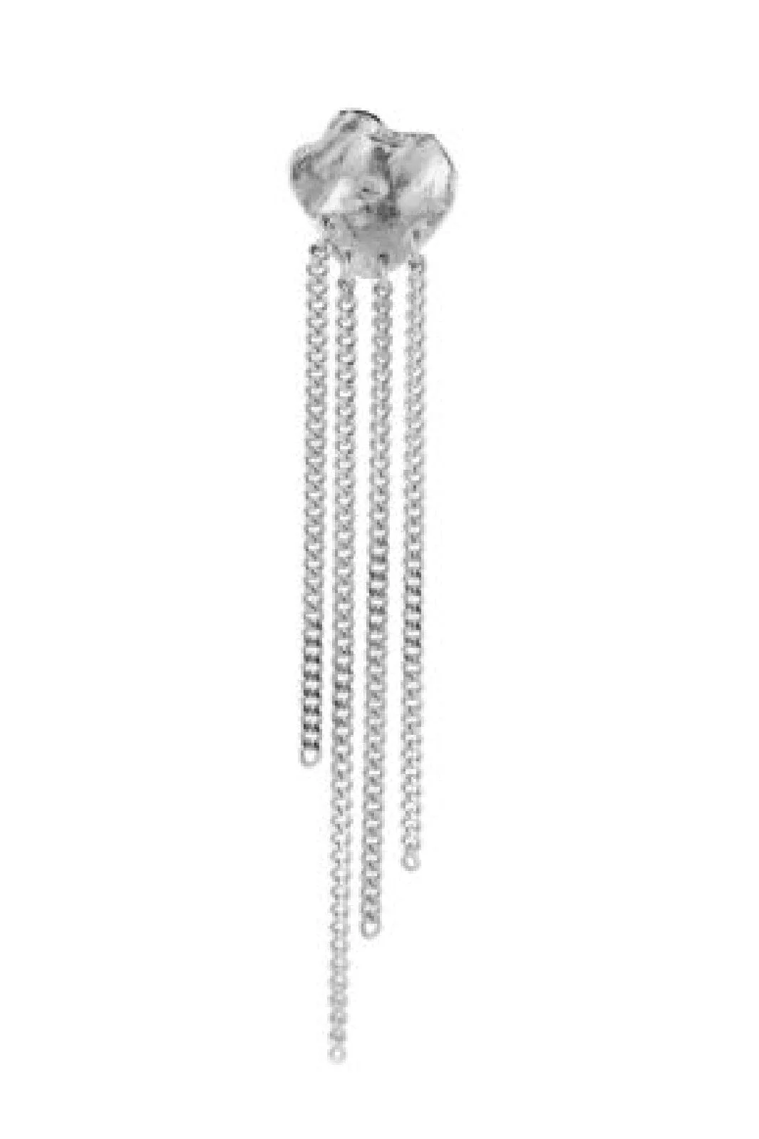Stine A Shell Reflections Earring With Chains Silver