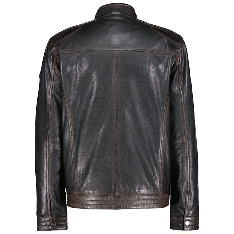 Donders leren heren jas 52695 Black Tan