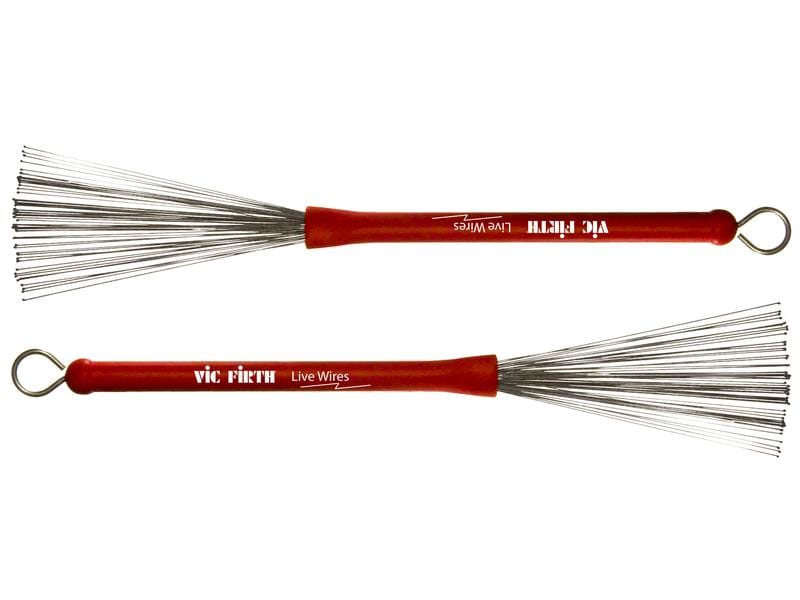 Vic Firth Live Wires Paar Drum-Besen mit verdickten Drahtenden