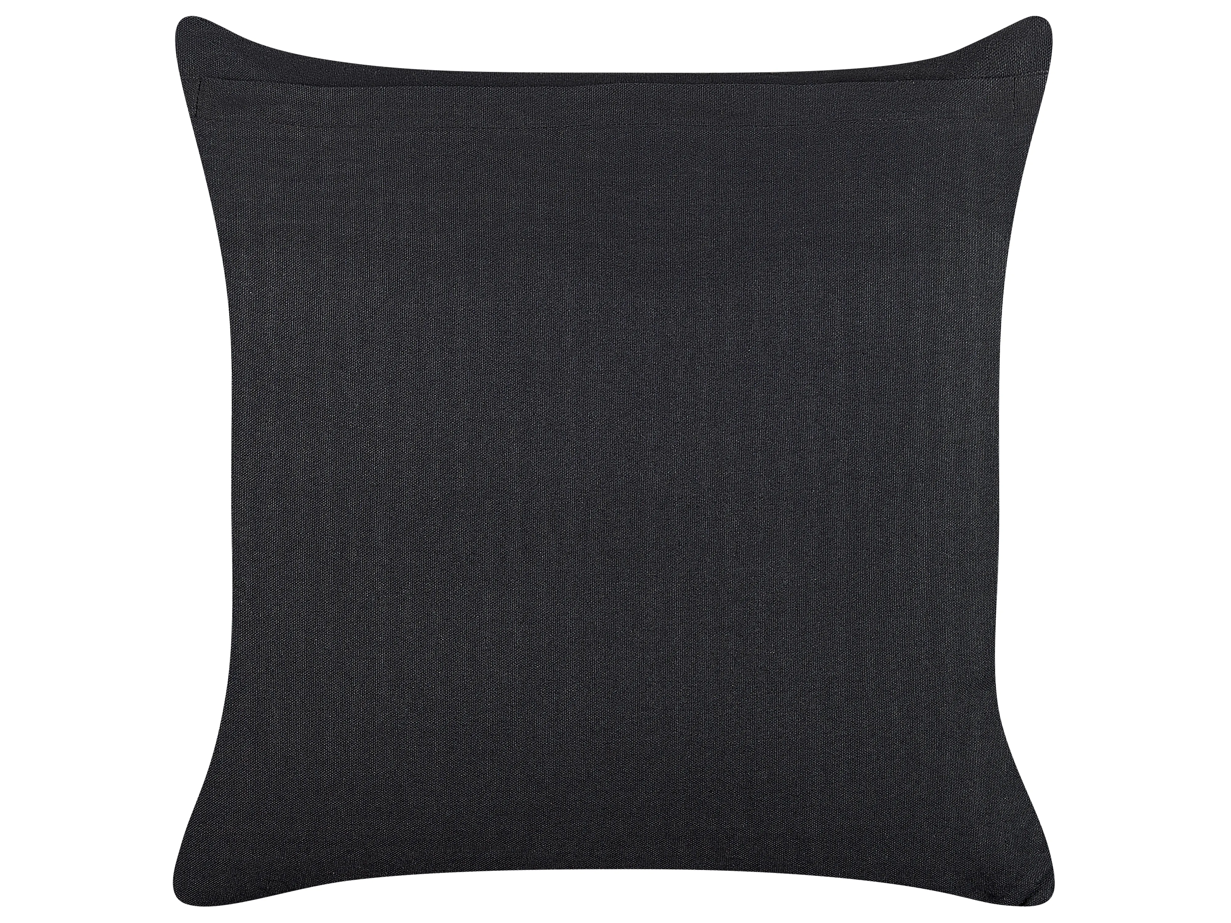Set van 2 sierkussens RICINUS Fluweel 45 x 45 cm Zwart oosters patroon