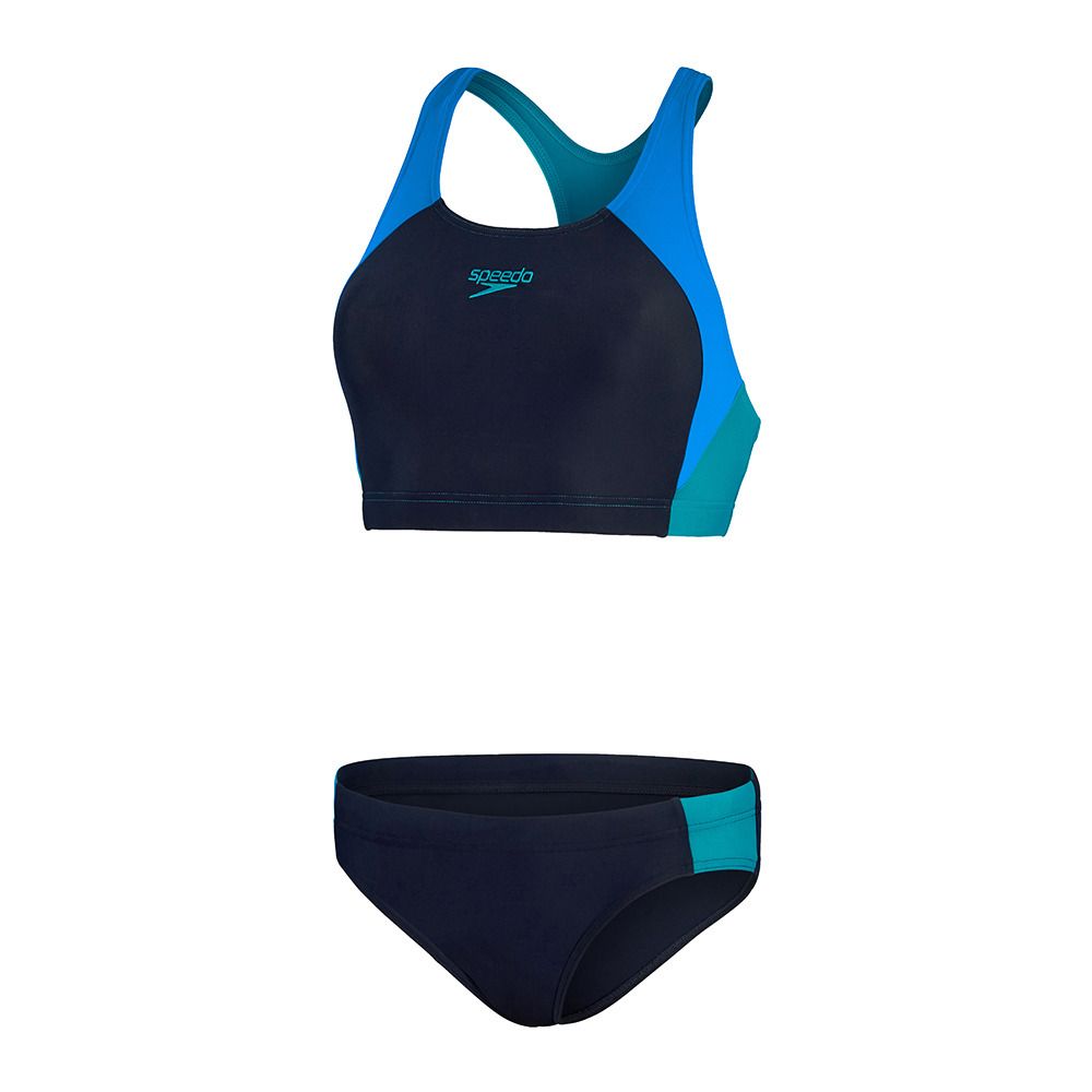 Speedo COLOURBLACK SPLICE 2PC - Maillot de bain 2 pièces Femme navy blue