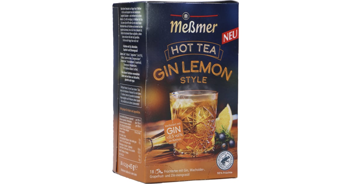 MEßMER Hot Tea Gin Lemon Style
