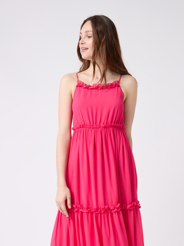 Robe longue à bretelles