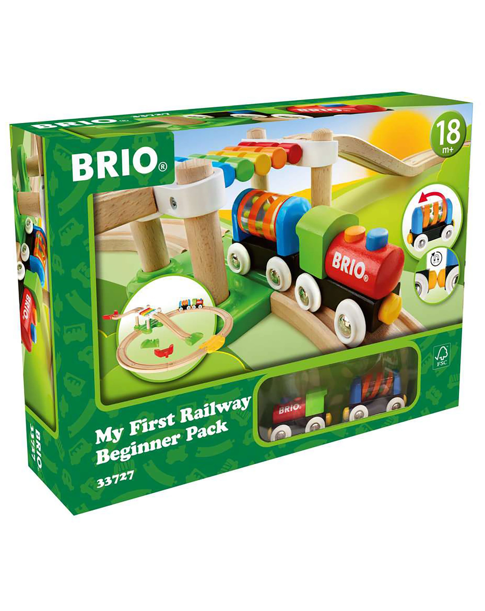 Eisenbahn-Set Mein erstes BRIO Bahn aus Holz 18-teilig