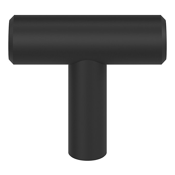 Bouton de meuble en T Dizel noir ⌀.40mm x L.12mm