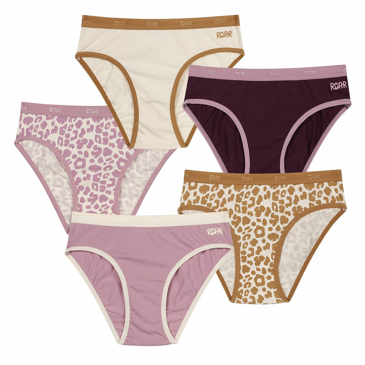 DIM<br>Conjunto de 5 cuecas com bolsa