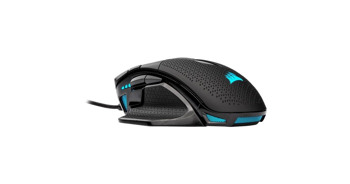 CorsairNightsword RGB gaming muis  (Zwart, 100 - 18,000 dpi, RGB leds)