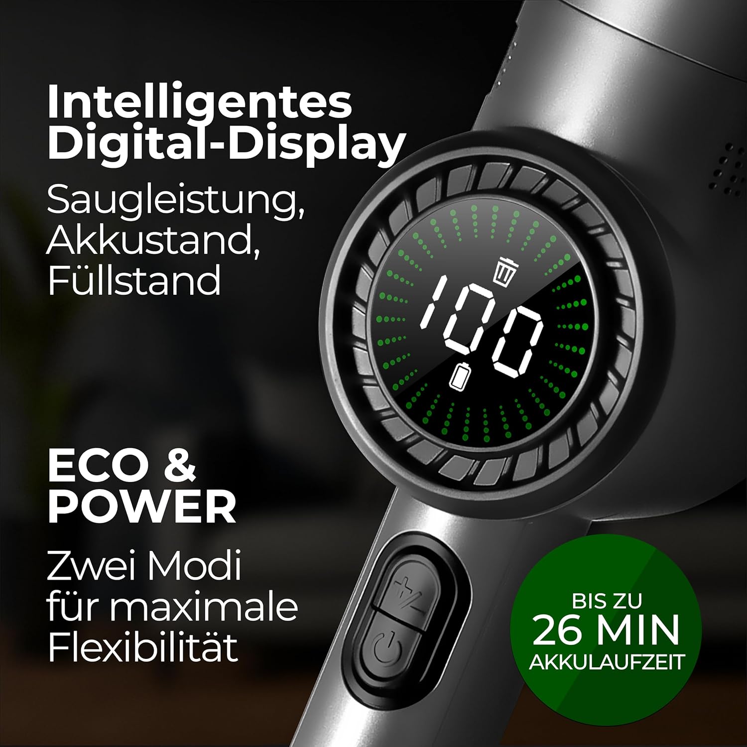 LEBENLANG Handstaubsauger Akku TESTSIEGER - Dual-Filter & Li-Ion I Inkl. Ladestation I 17000PA Handstaubsauger Auto Staubsauger stark Akkusauger kabellos Handsauger Akku Car Autostaubsauger Beutellos