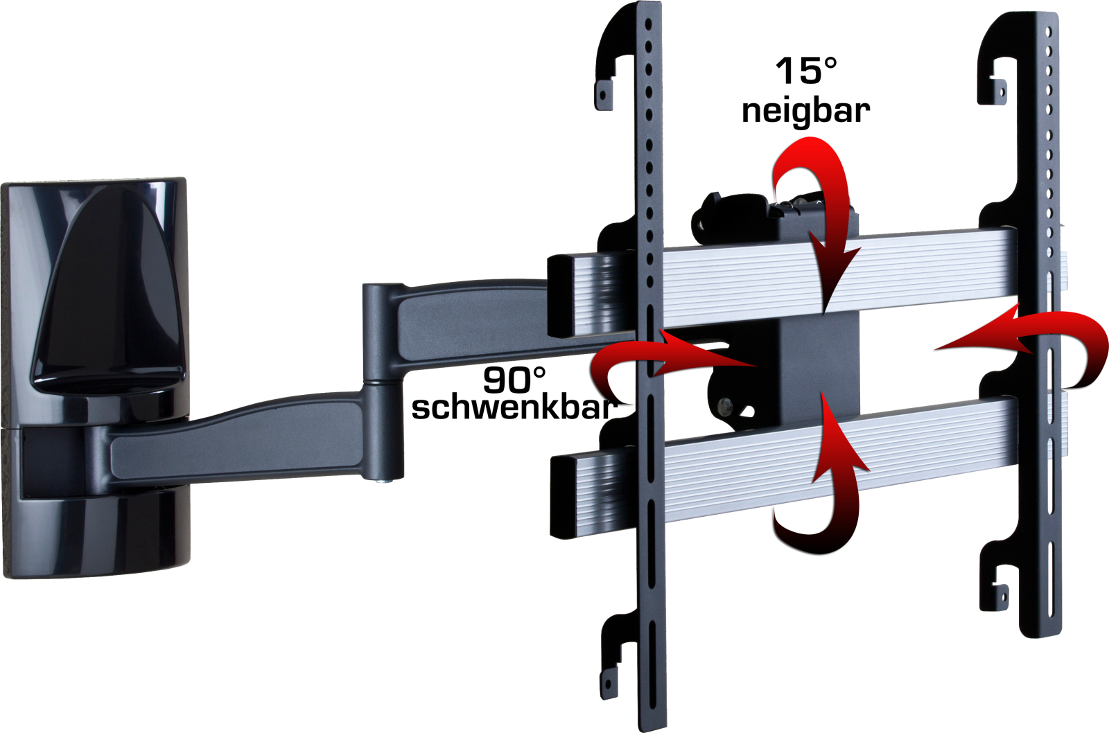 TV-Wandhalterung WS 300 - schwarz - für 32-70 Zoll