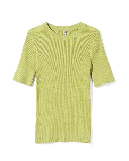 pull côtelé pour femmes vert