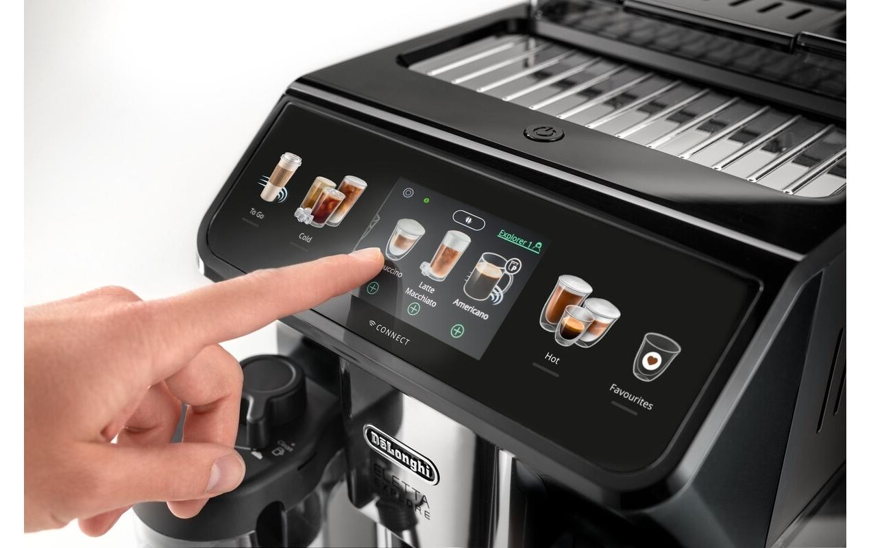 Kaffeevollautomat Eletta Explore ECAM450.65.G Schwarz<br>Kaffeevollautomat mit Cold Brew Funktion