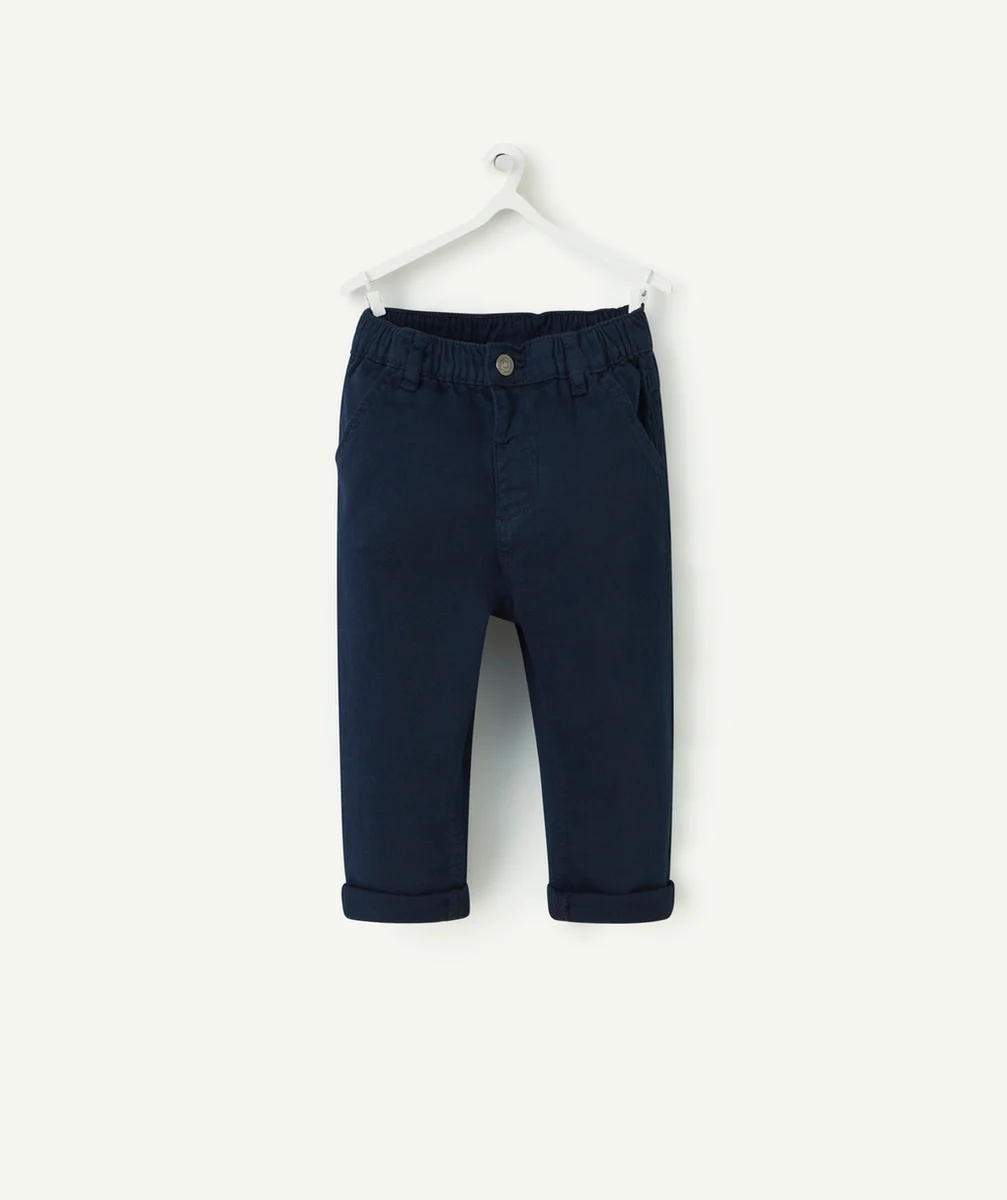 PANTALON RELAX BÉBÉ GARÇON BLEU MARINE