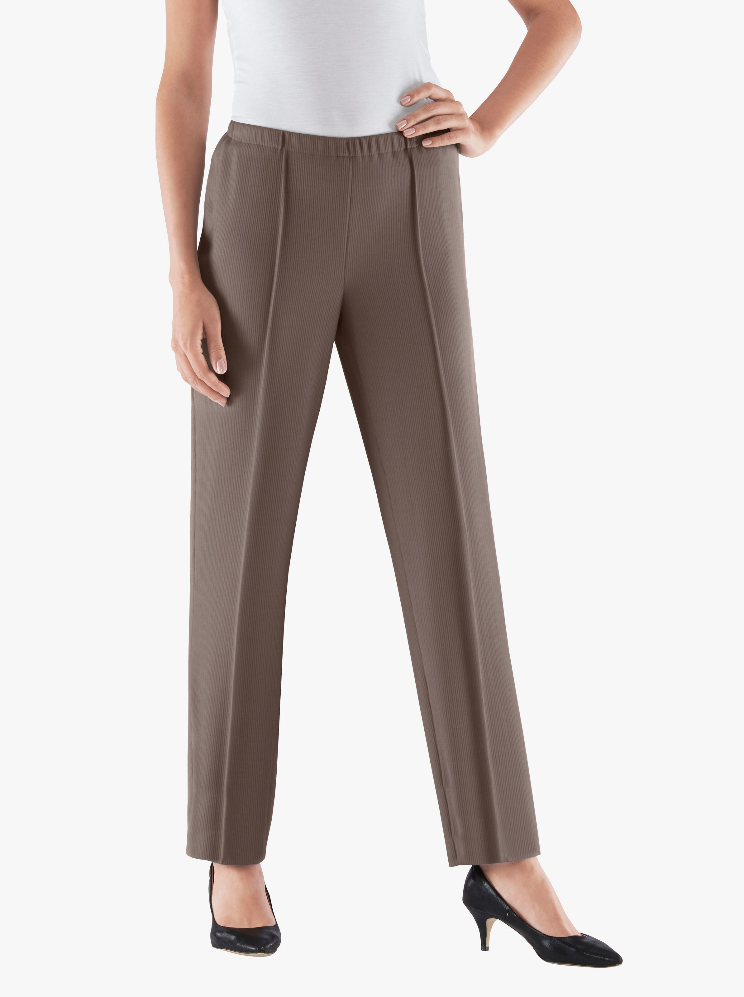 Jerseyhose mit Ripp-Struktur