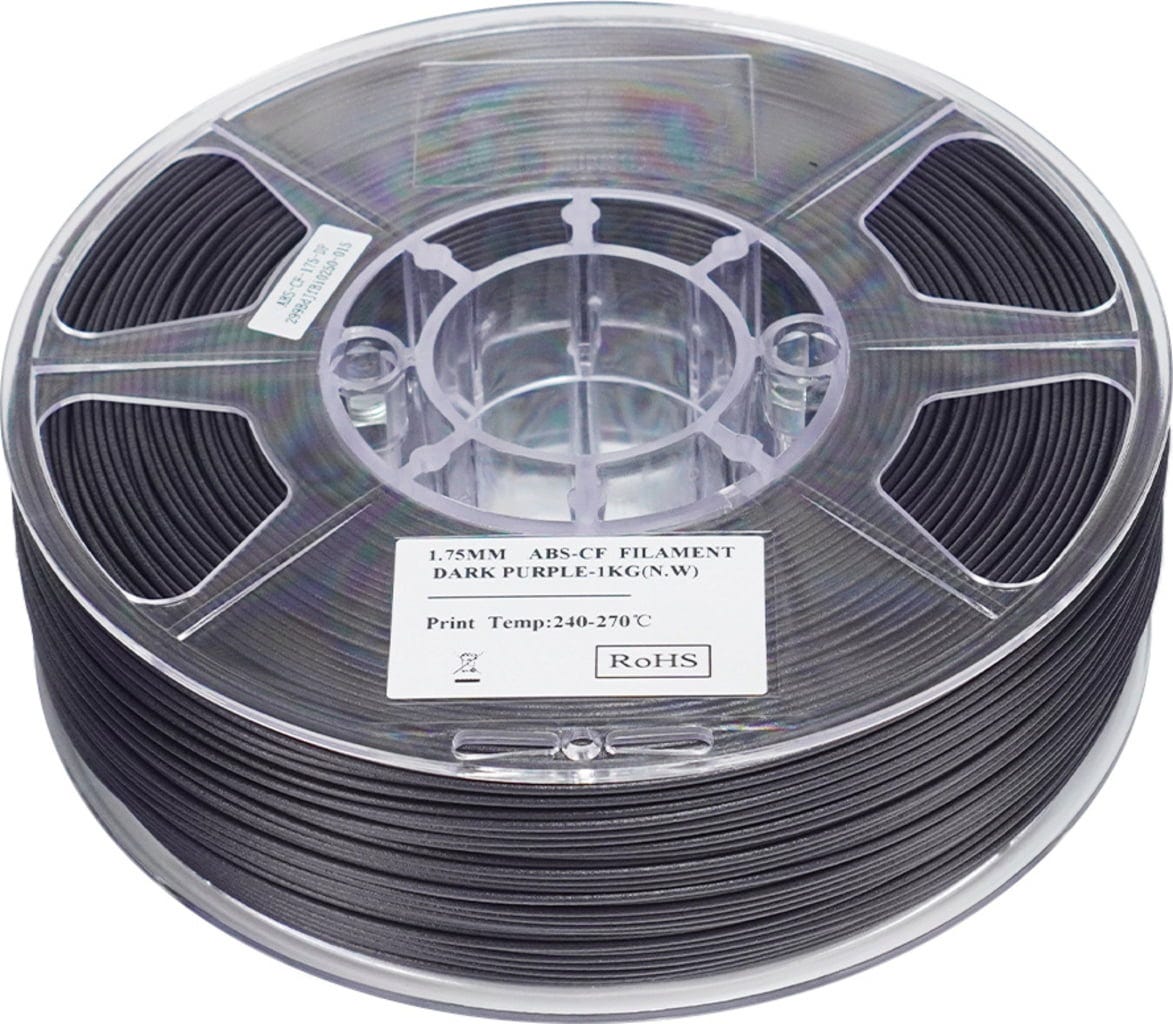 eSUN  ABS-CF Dark Purple, 1,75 mm / 1000 g    ABS mit Kohlefasern
