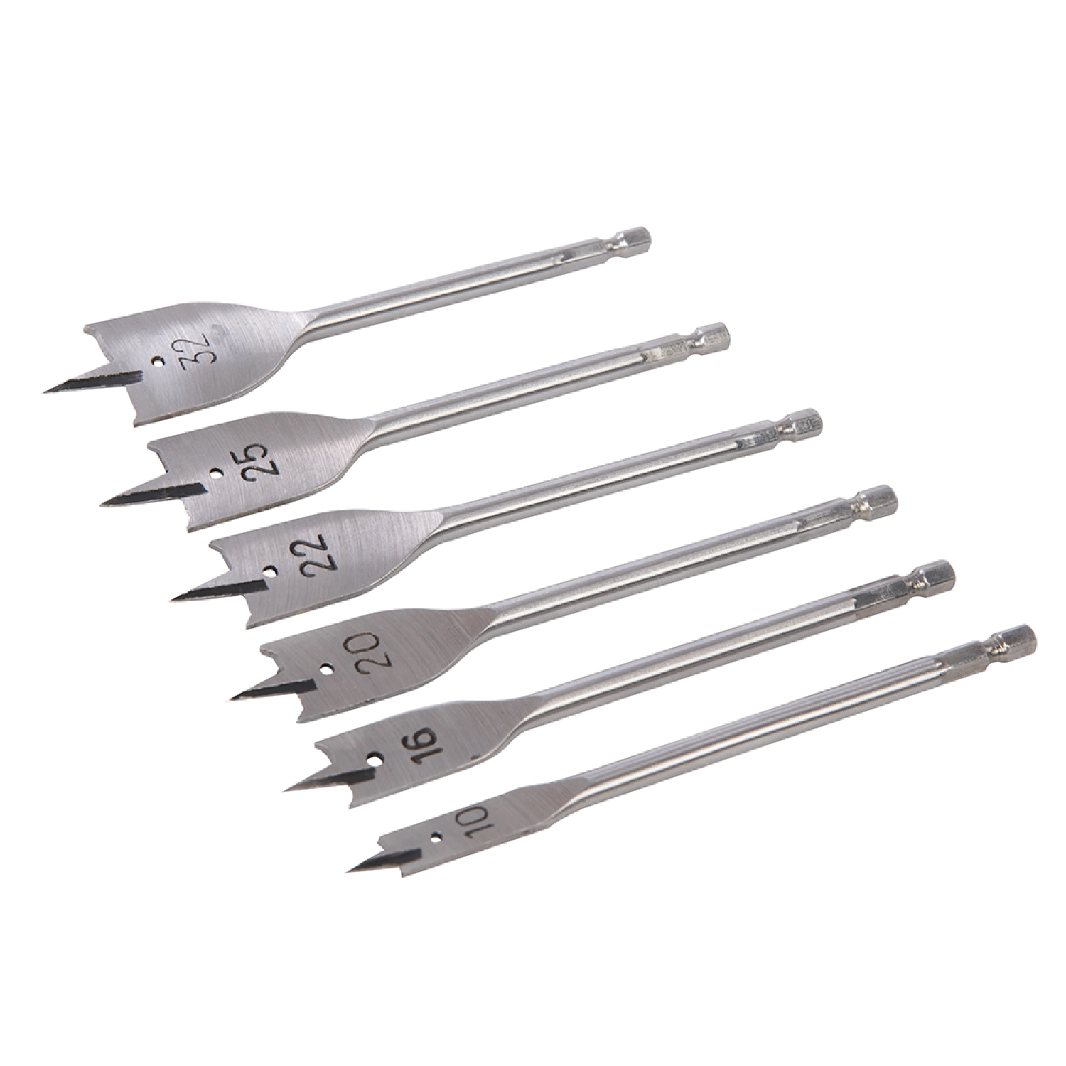 Silverline 282566 6 Delige houtboor set 10-32mm
