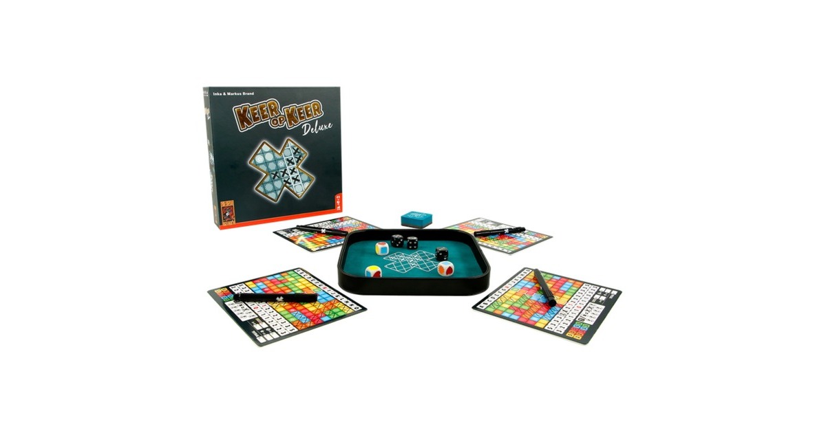 999 GamesKeer op Keer Deluxe Dobbelspel  (Nederlands, 1 - 6 spelers, 20 minuten, Vanaf 8 jaar)