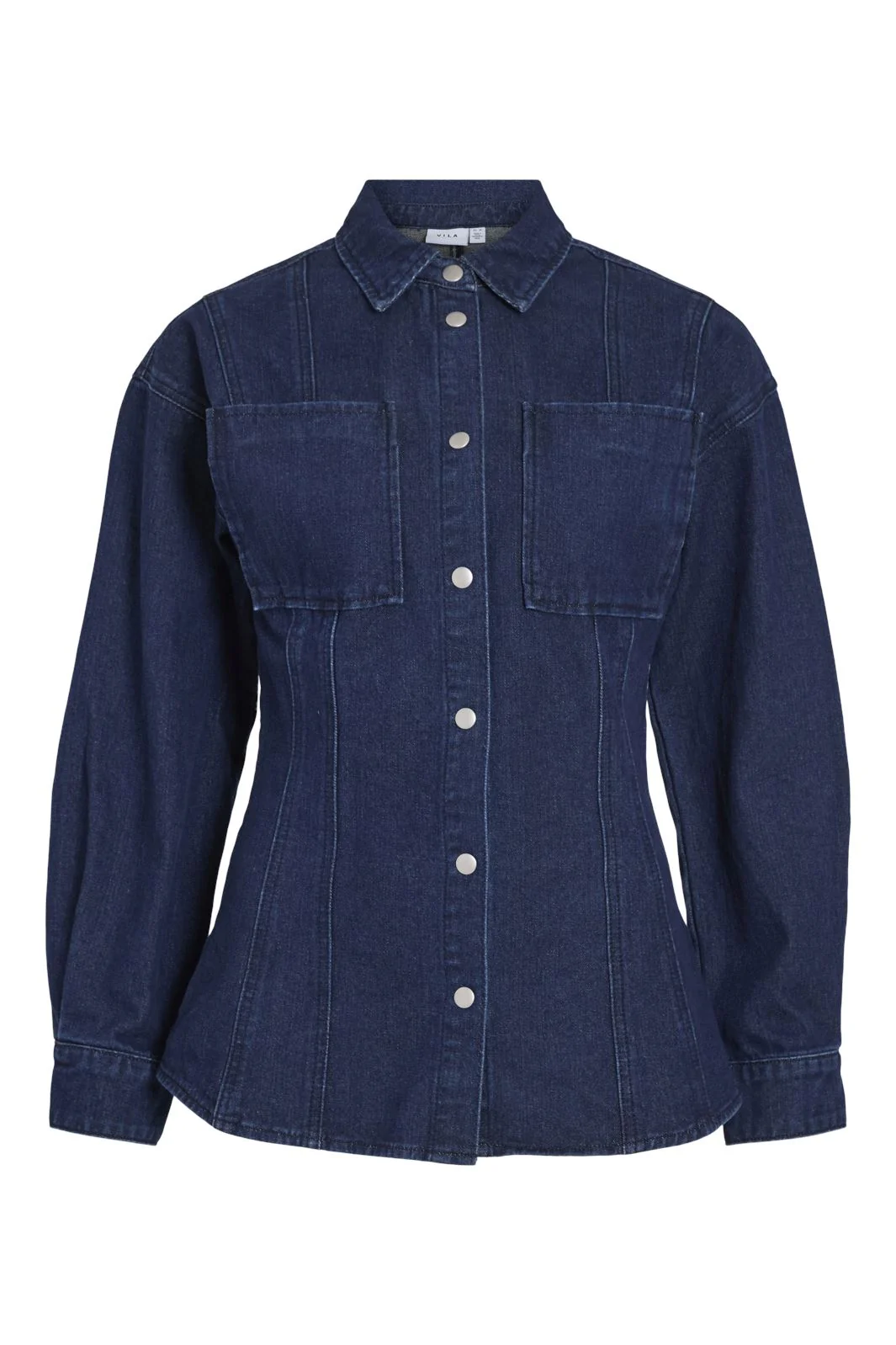 Vila Vikira L/S Tailored Denim Shirt