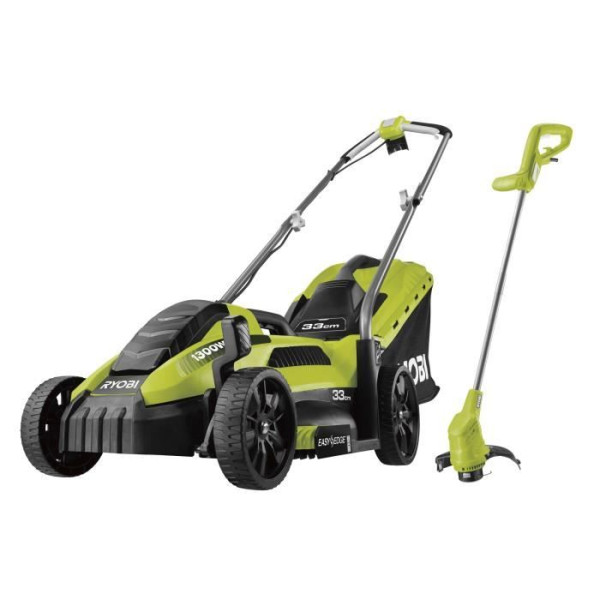 Tondeuse a gazon duo rlm13e33s + coupe-bordures rlt2925