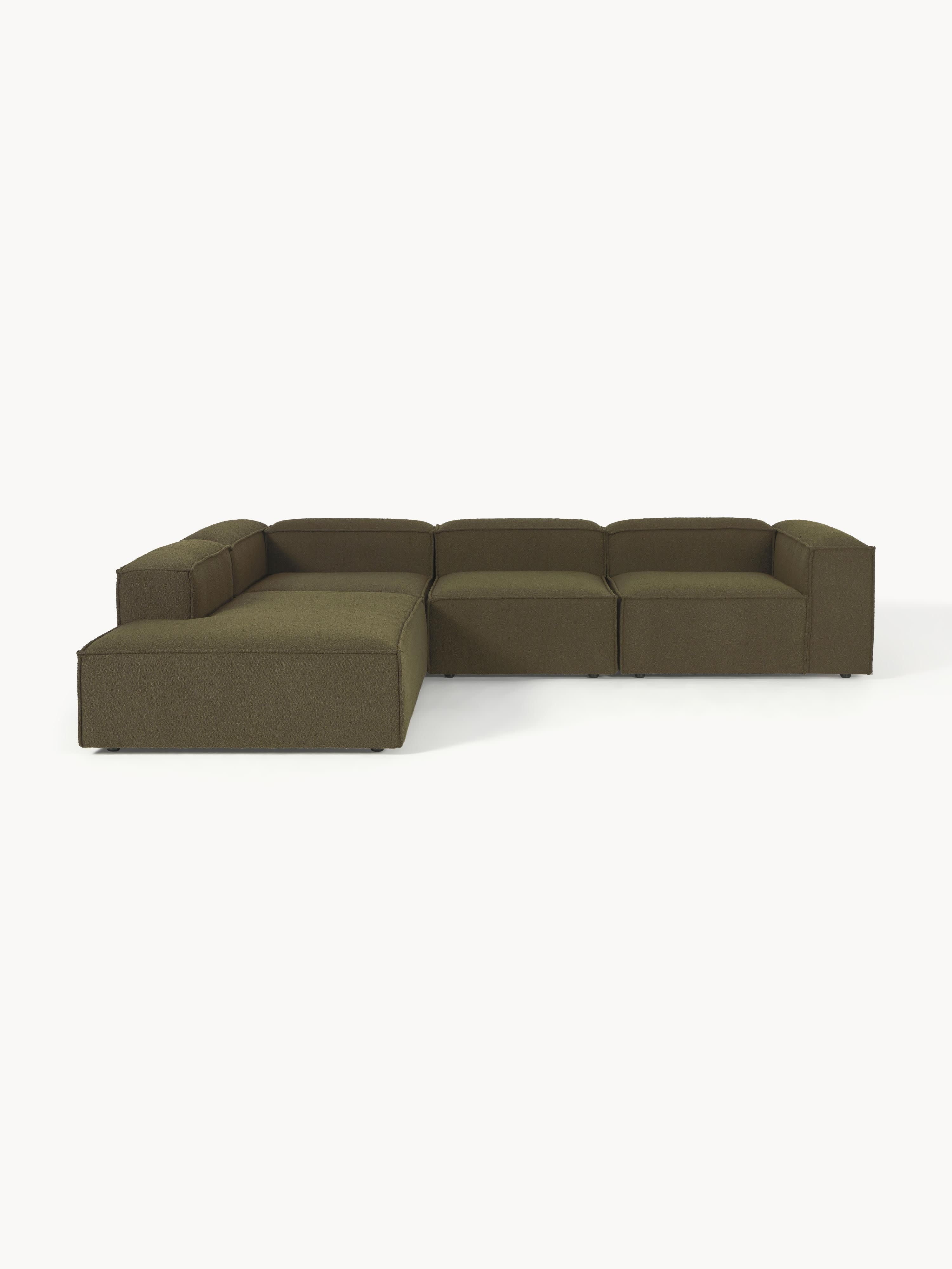 Bouclé modulaire XL hoekbank Lennon (4-zits)