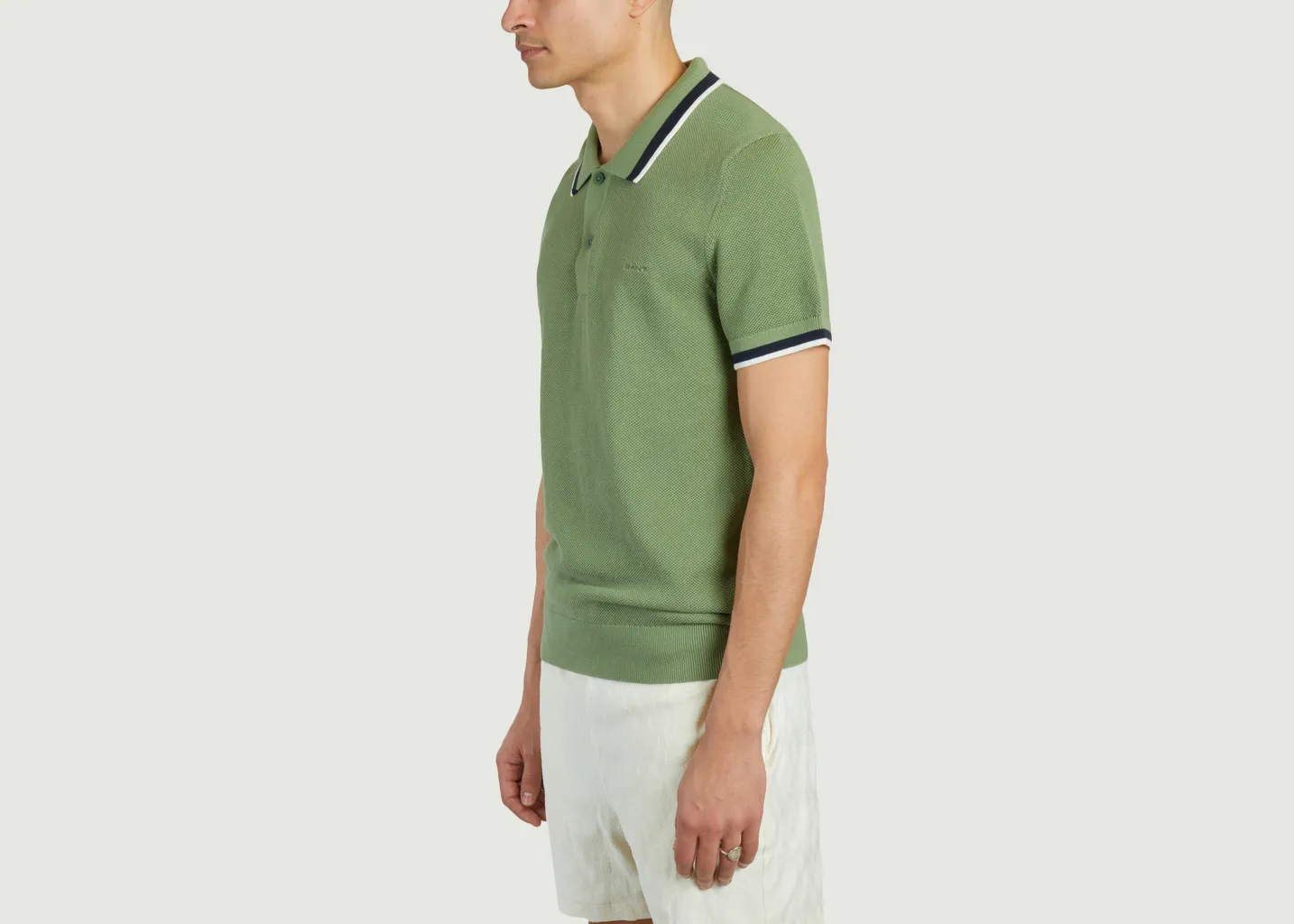 Polo en coton piqué avec bords contrastés Gant
