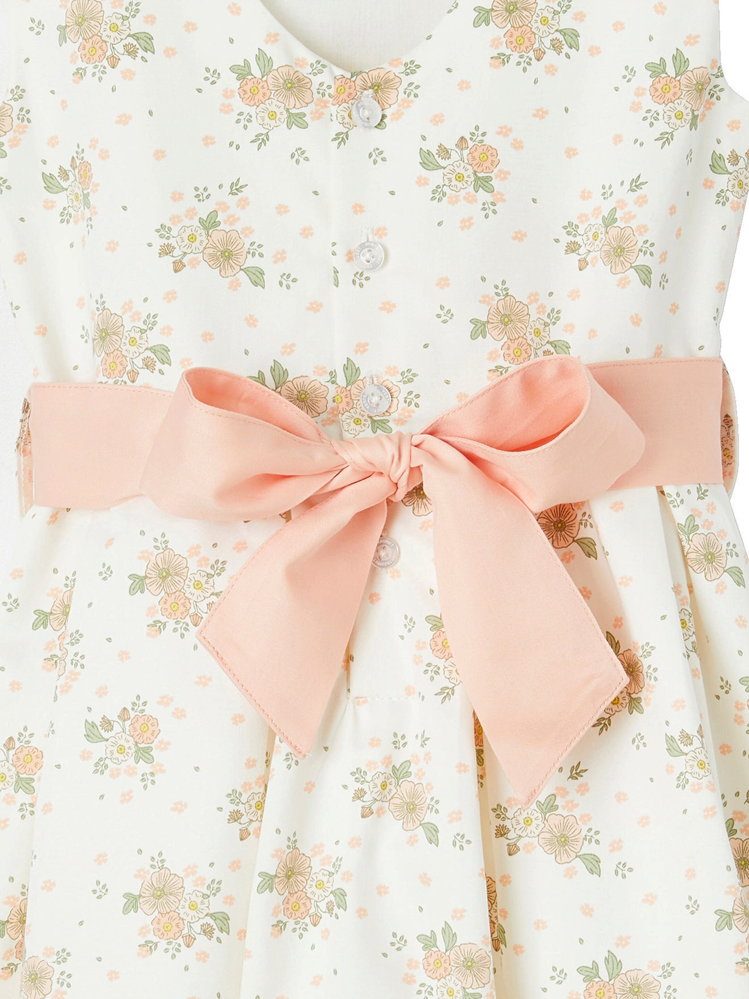 Vertbaudet Mädchen Festkleid rosa bedruckt