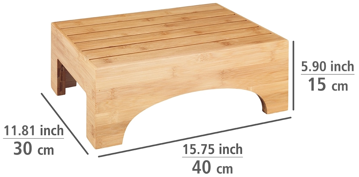 WENKO Badhocker »Bambusa« BxTxH: 40x17x30 cm