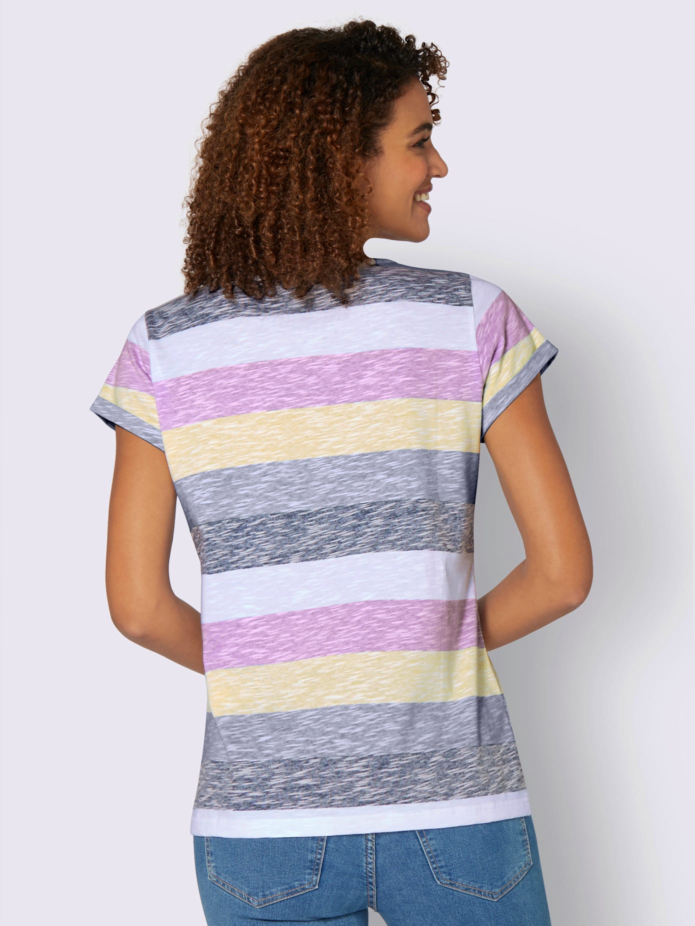 T-shirt à rayures pur coton