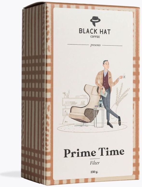 Black Hat Coffee - Prime Time Filter - Gemalen Koffie - 250g