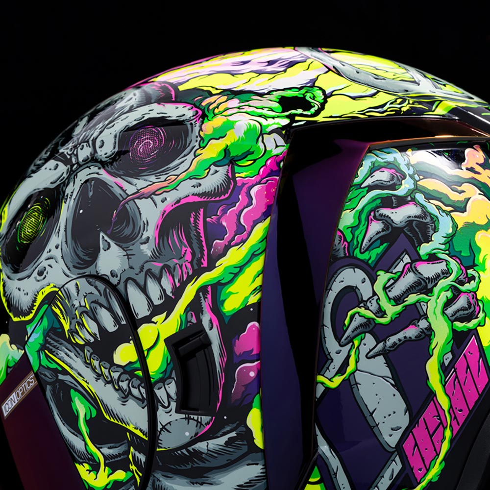 Icon - Casque Airform Hippie Dippy™ Vert / Violet