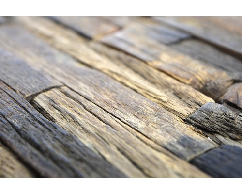 Houten mozaïek Bowd 21 composiet Boot 30x30 cm Oud Hout
