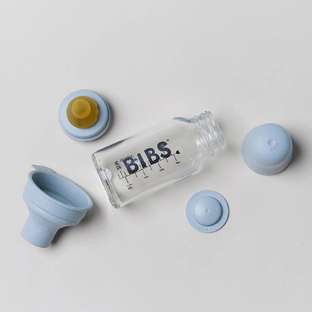 BIBS Glazen Babyfles Complete Set Blush 110 ml 1ST