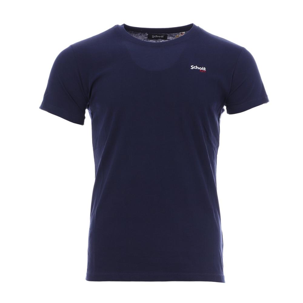 Schott T-shirt brodé marine homme Schott NYC