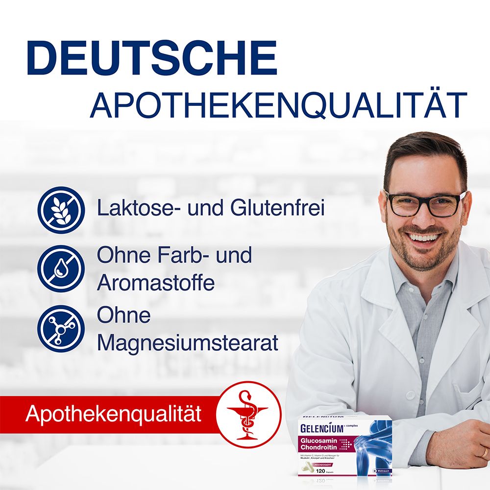 GELENCIUM® Glucosamin Chondroitin hochdosiert mit Vitamin C