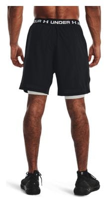 Short 2-en-1 Under Armour Vanish Woven Noir Homme