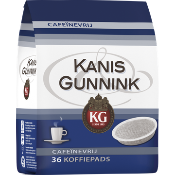Kanis & Gunnink Cafeïnevrije Koffiepads 36 Stuks