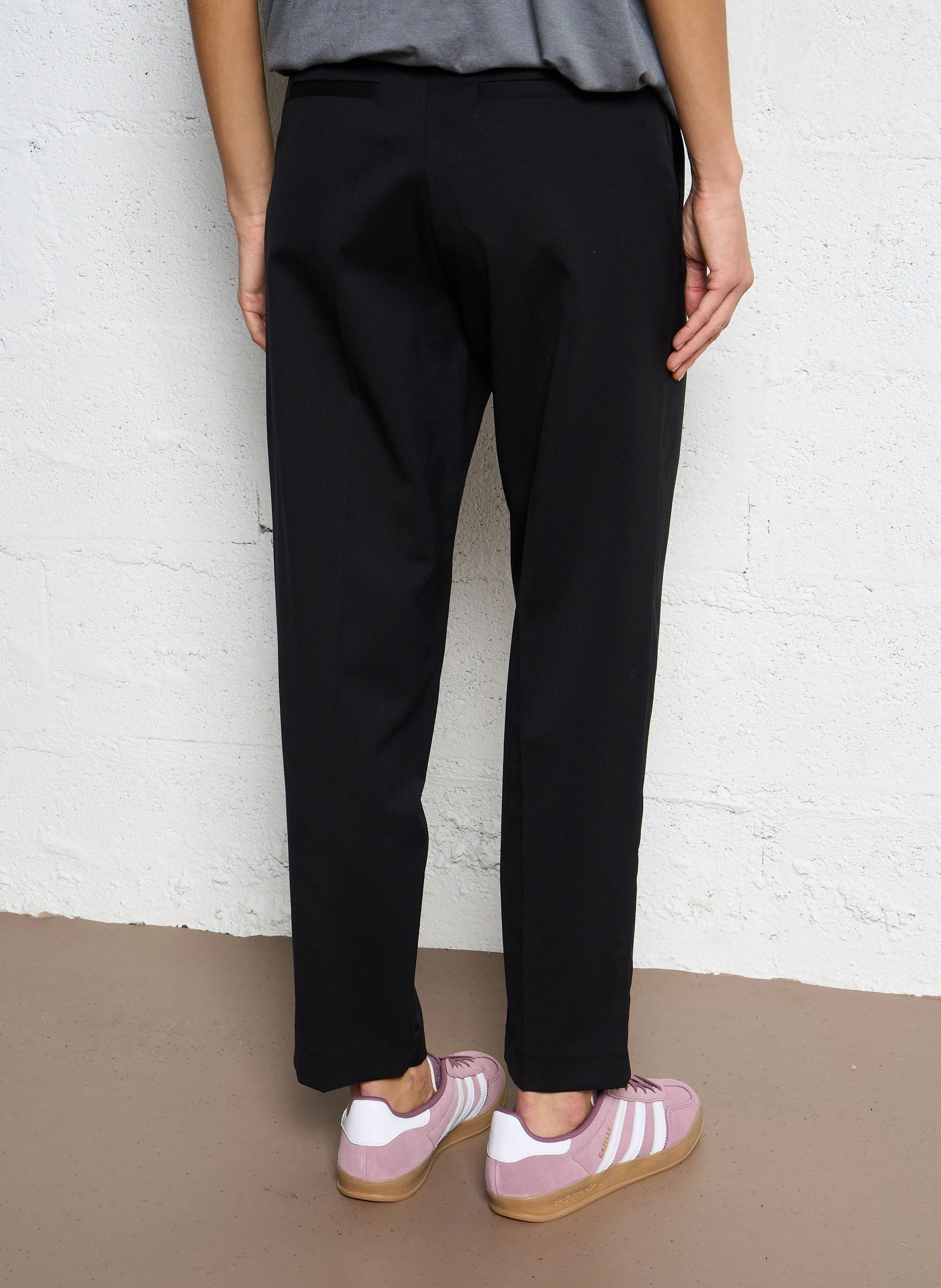 ANATOLE - Pantalon droit en laine | Noir