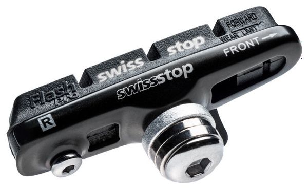 x2 Patins de Frein SwissStop Full FlashPro Original Black Pour Jantes Aluminium Pour Freins Shimano / Sram