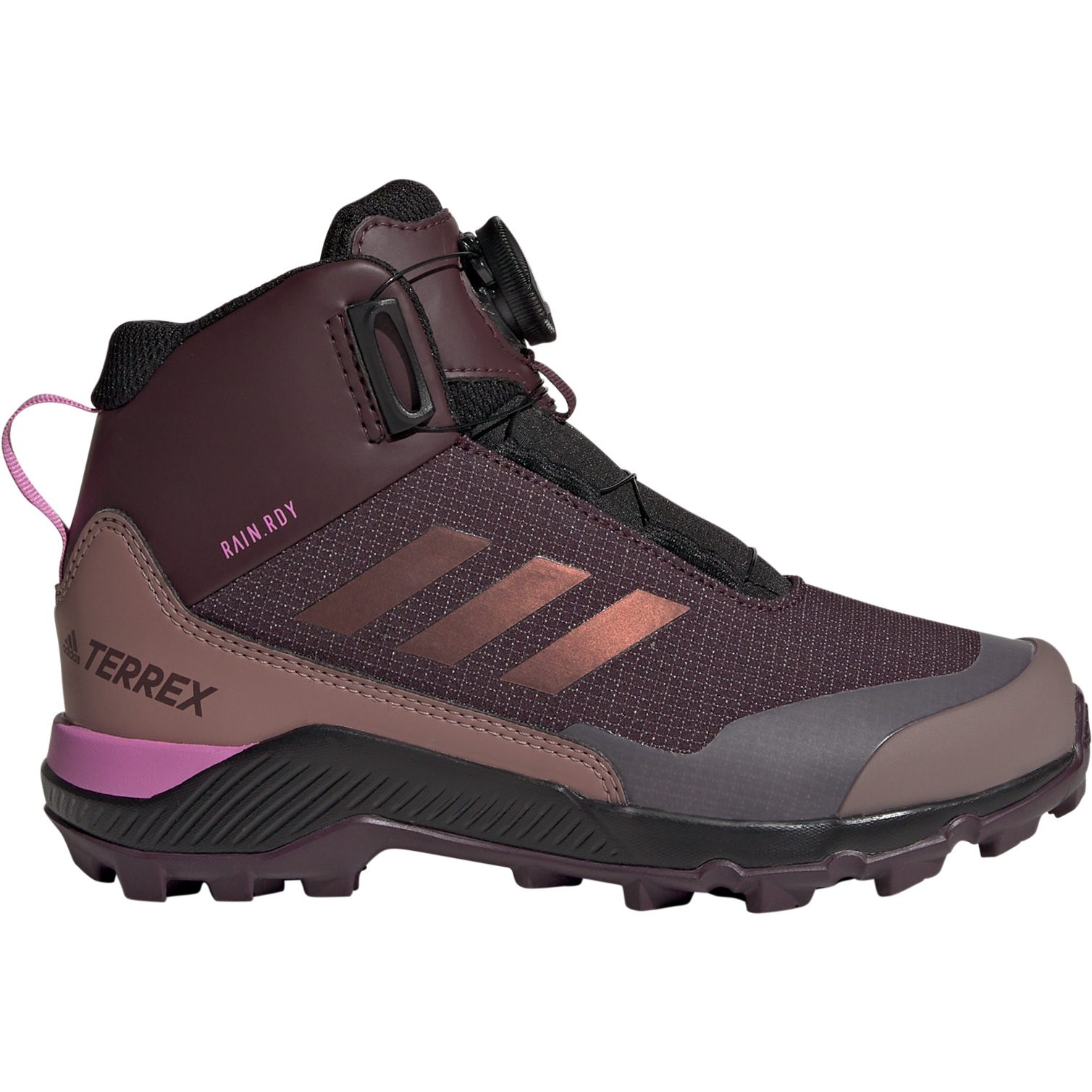 adidas TERREX Terrex Mid BOA® Rain.RDY Wanderschuhe Kinder shadow maroon
