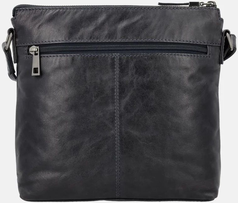 Micmacbags - Porto - Schoudertas - Donker Navy - Leer