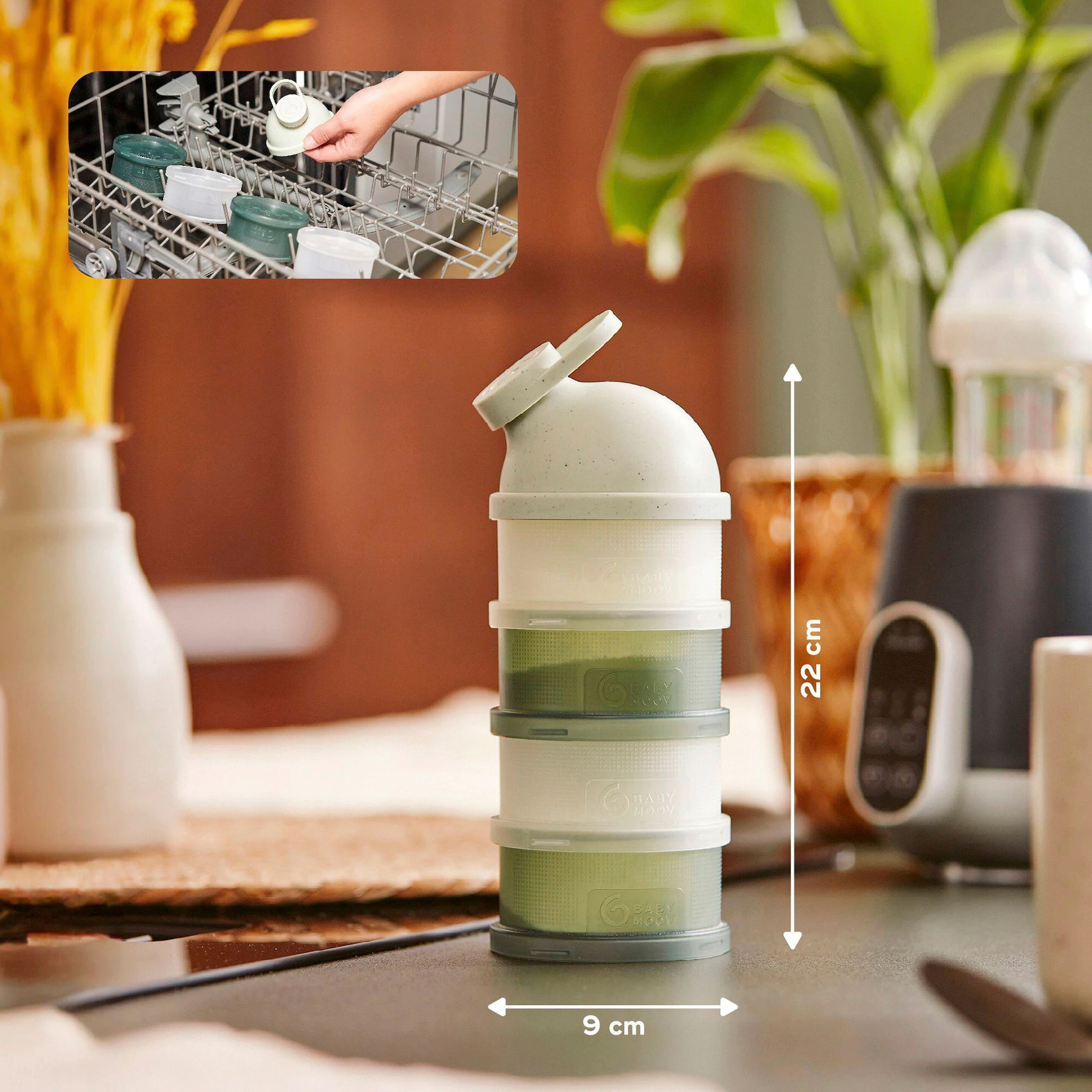 Babymoov Milchpulver-Portionierer green