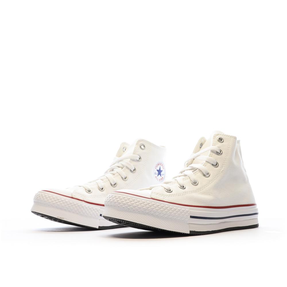 Converse Baskets Blanches à Plateforme Femme Converse All Star High