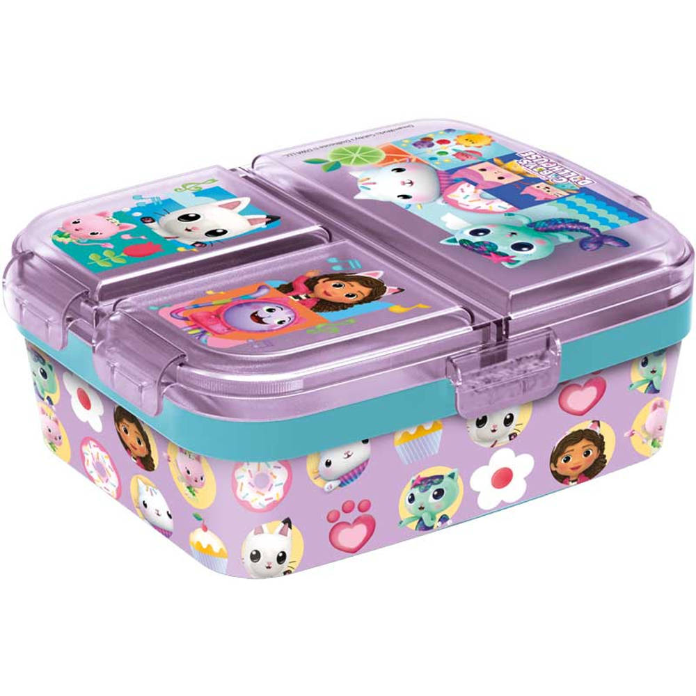Gabby's Poppenhuis lunchbox met vakken