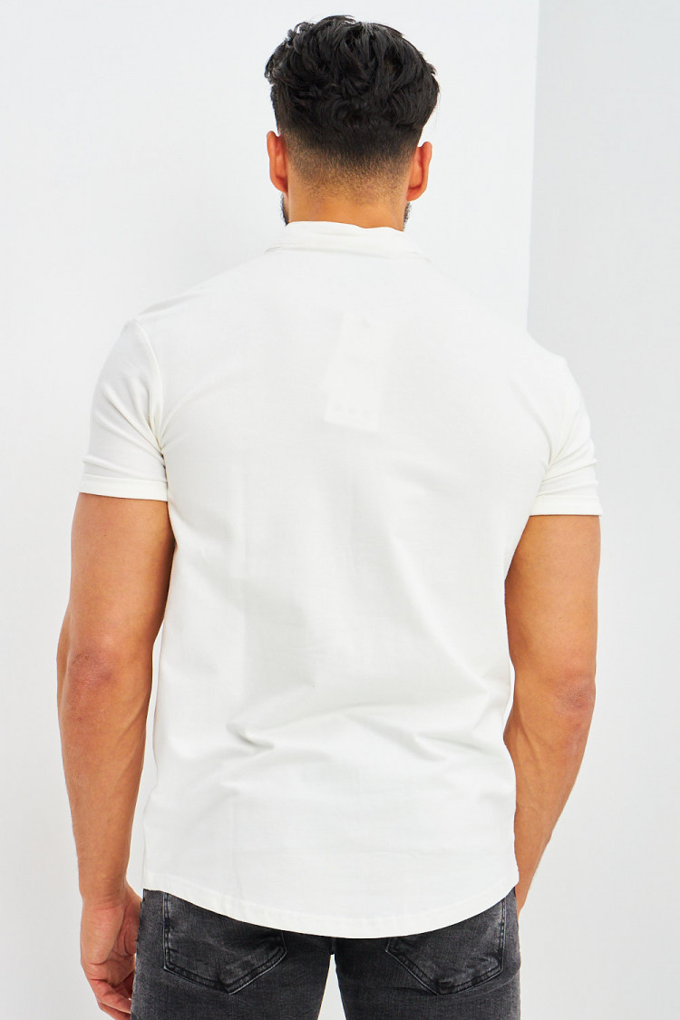 Chemise blanche col mao Brentiny
