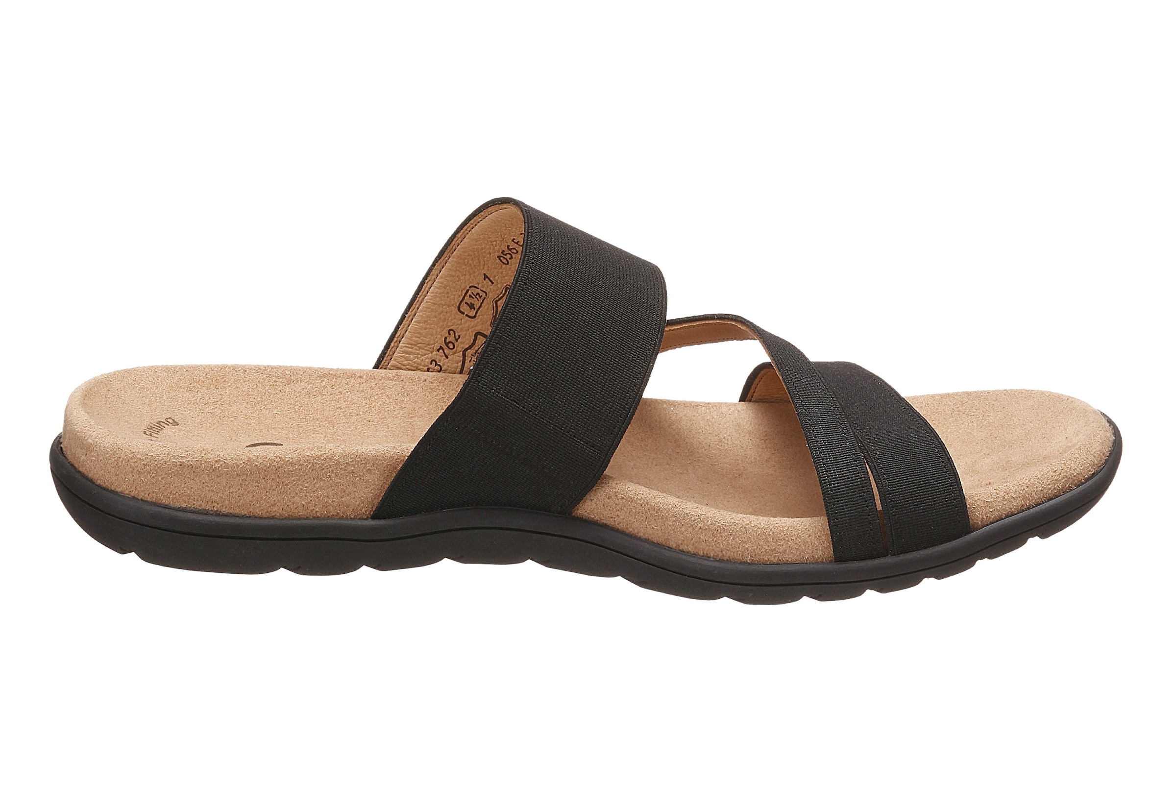 Gabor Pantolette  , Keilabsatz, Sommerschuh, Schlappen mit atmungsaktivem Lederfutter